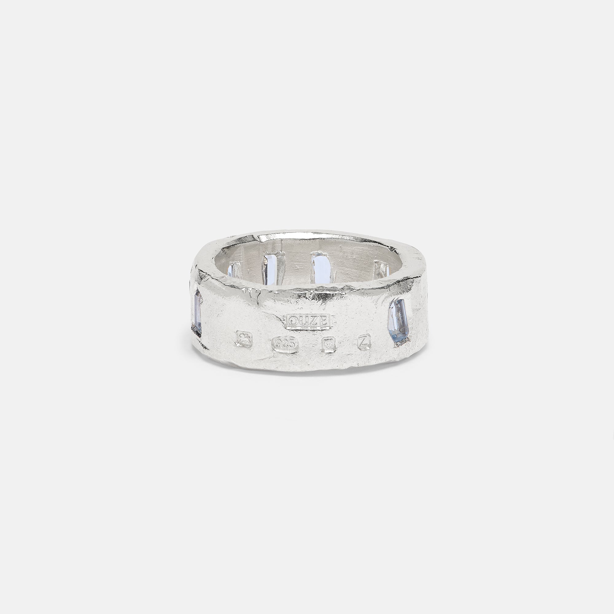 Aquamarine Morris Ring