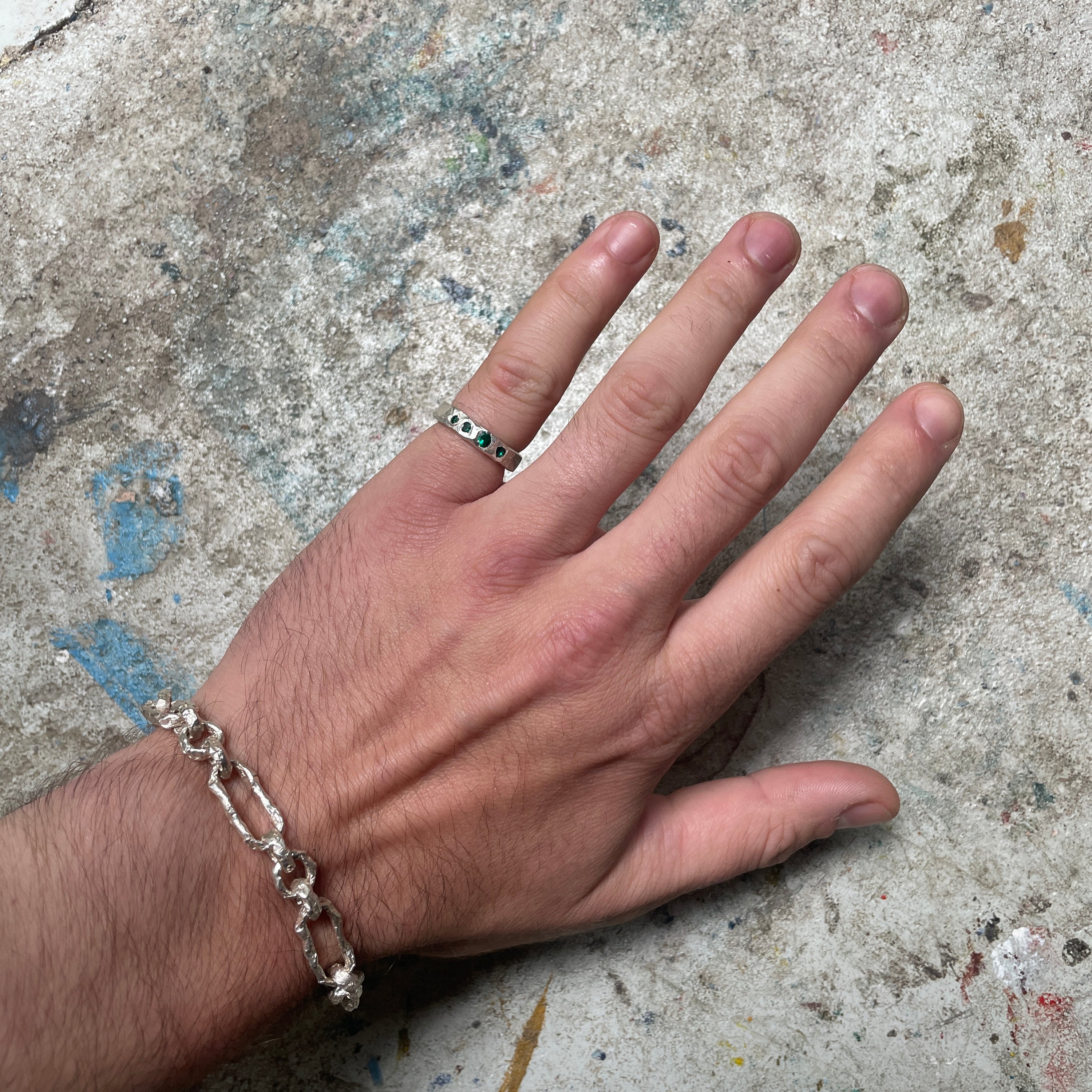 Quadruple Emerald Ring