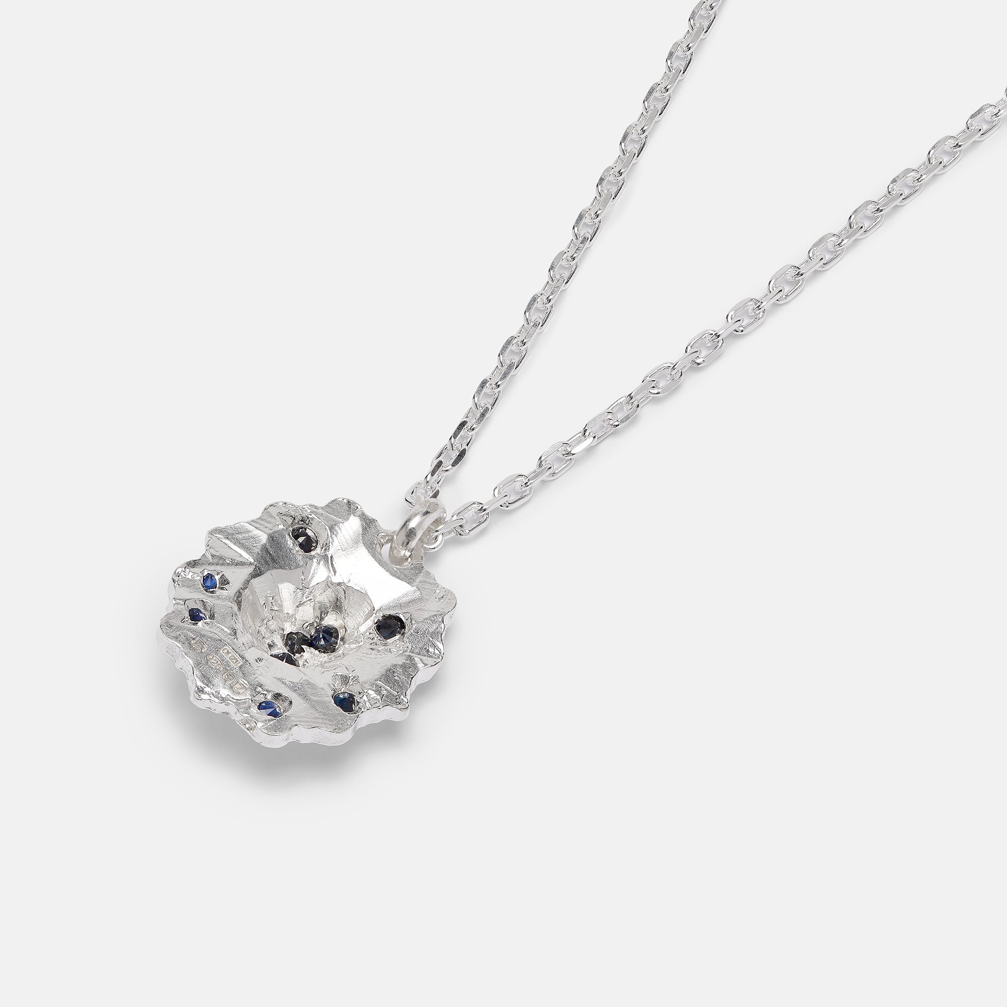 Peti Blue Sapphire Medallion Necklace
