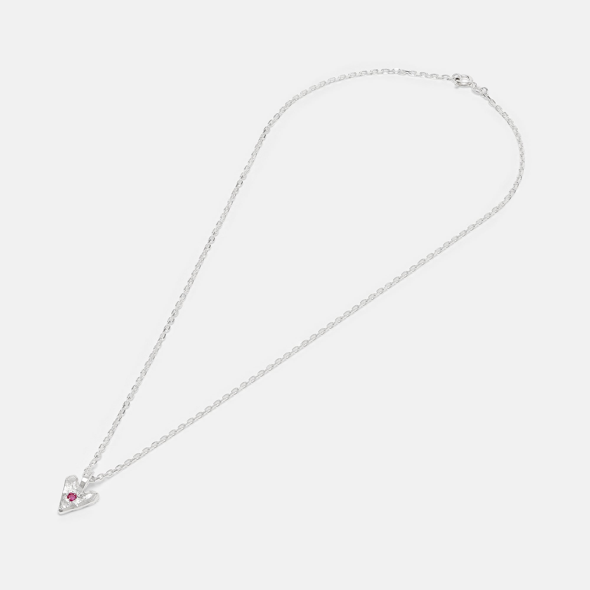 Ruby Heart Necklace