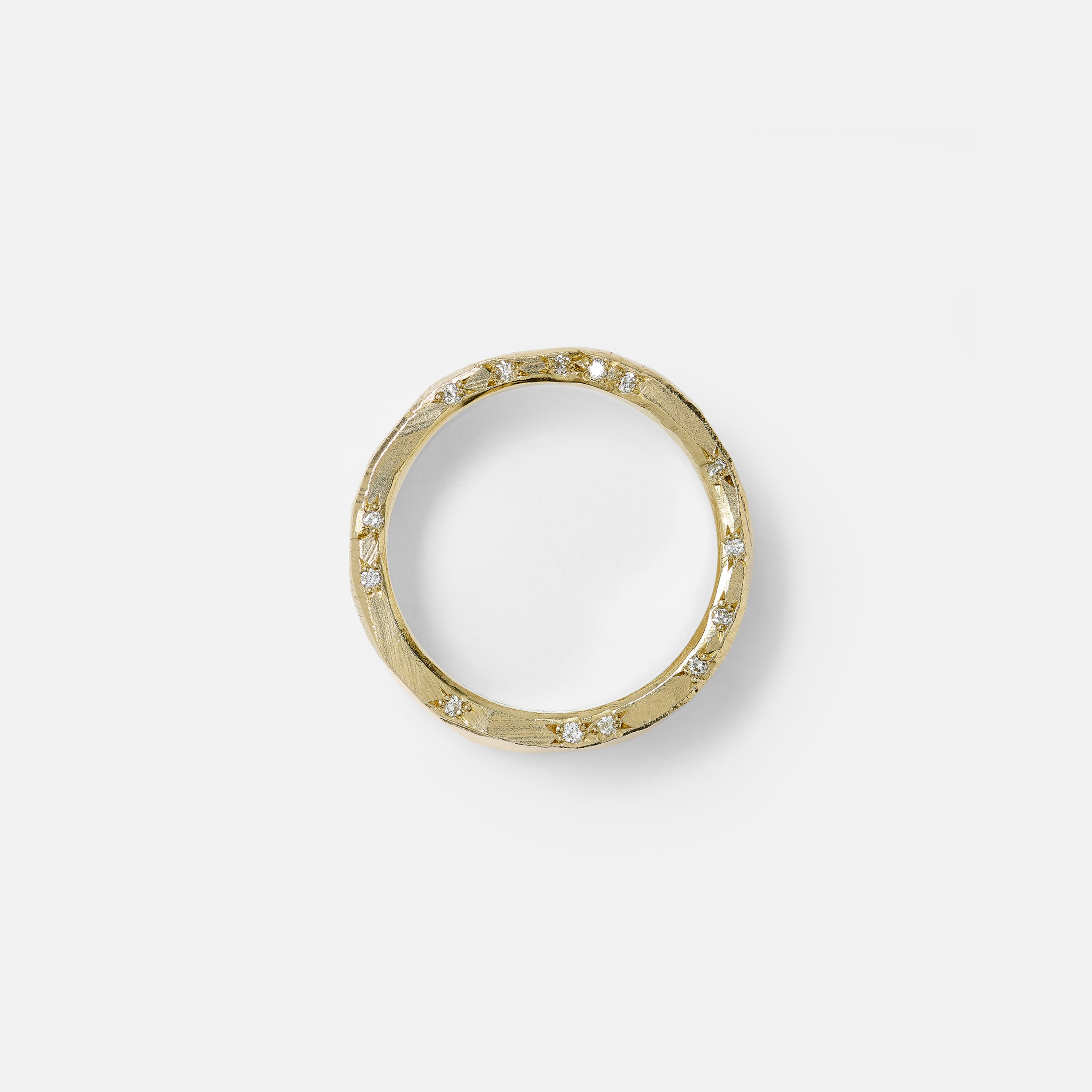 9k Gold Side Diamond Band