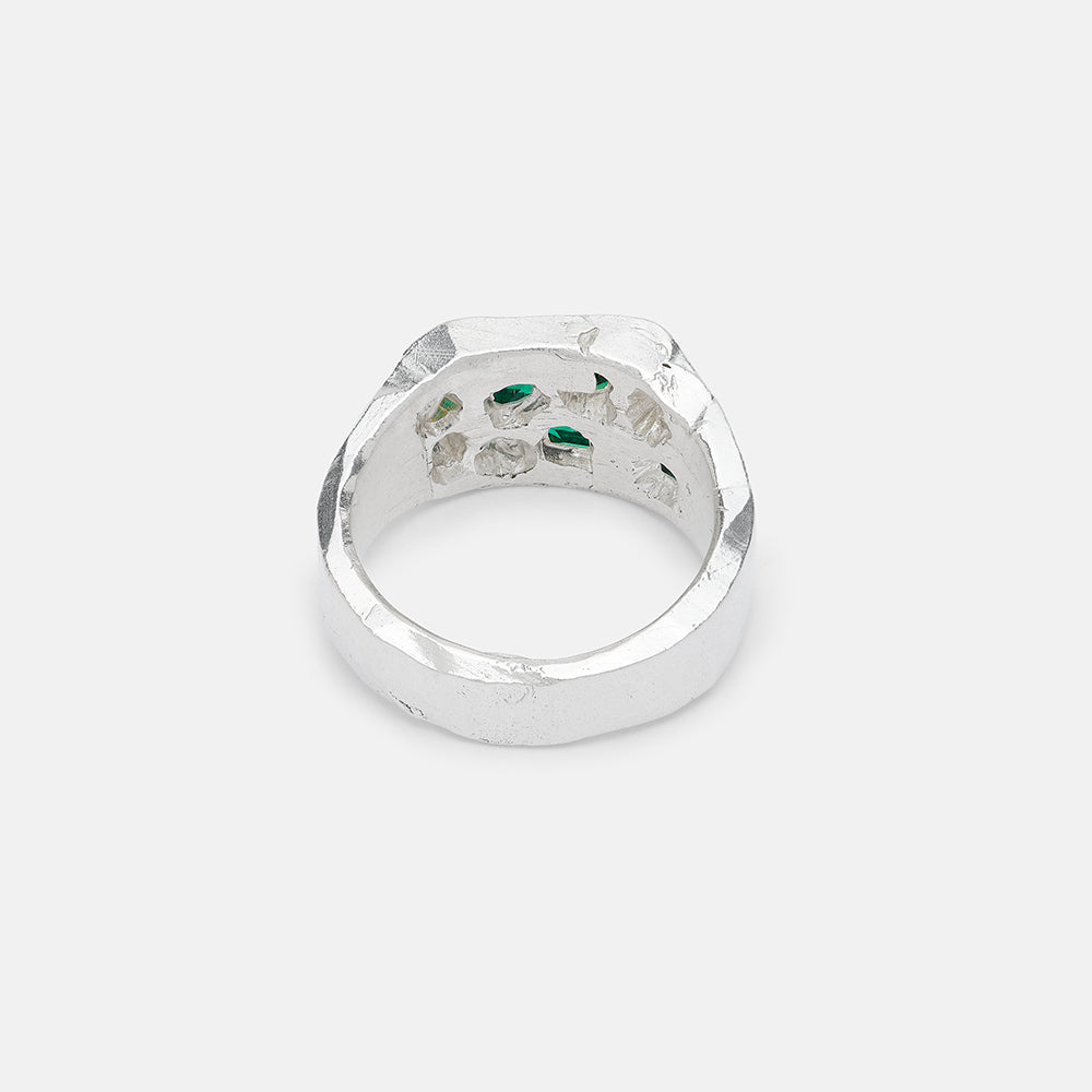 Emerald Scatter Signet