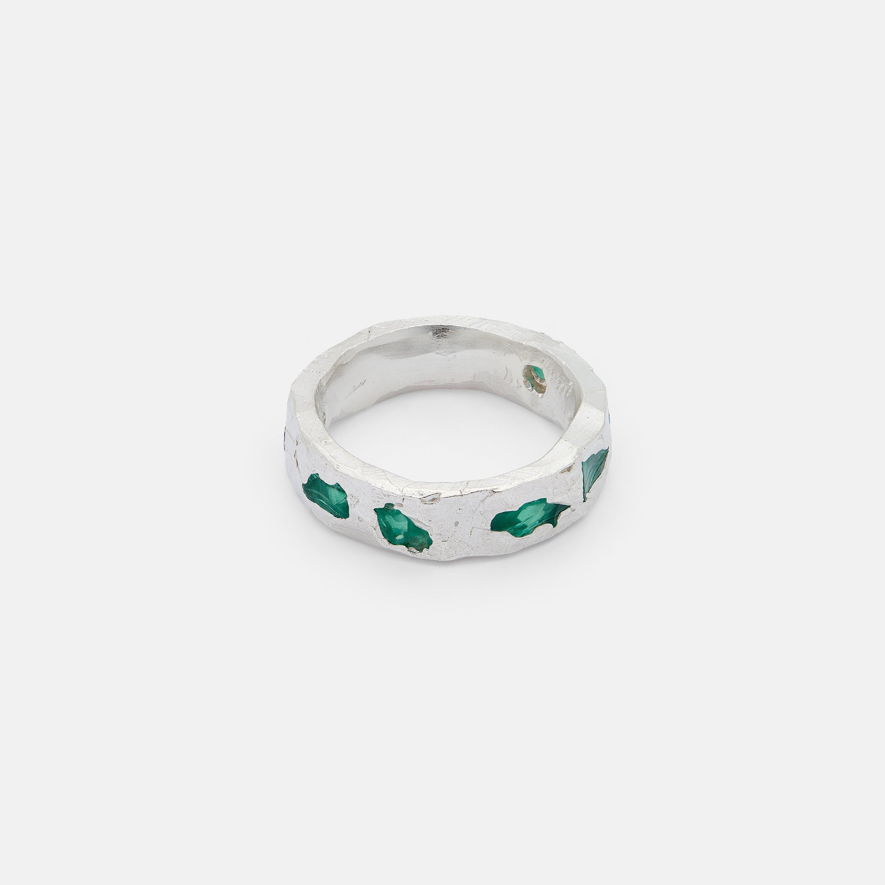 Raw Emerald Scatter Band