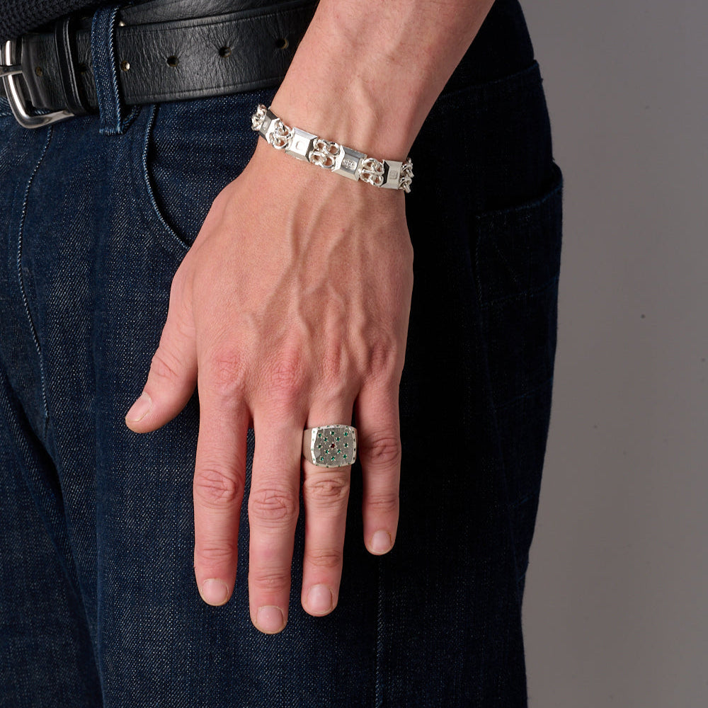 Emerald Polka & Ruby Signet