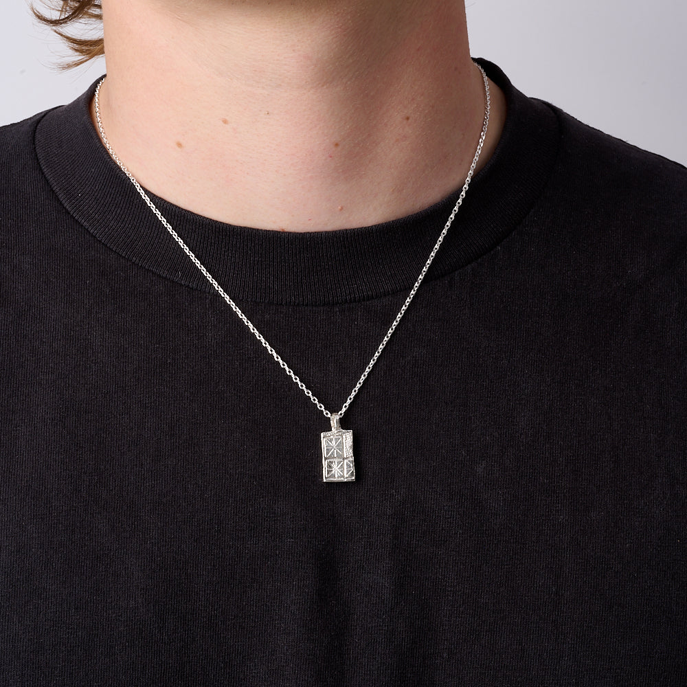 French Lace Ingot Necklace