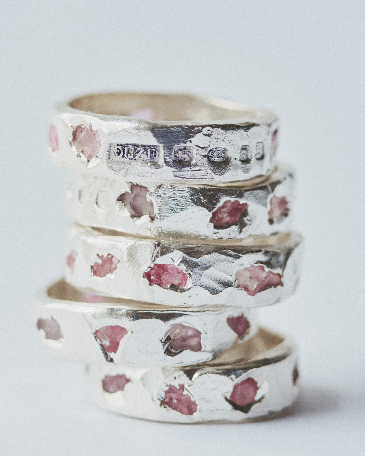 Pink Sapphire Scatter Band