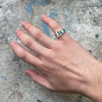 Raw Emerald Scatter Signet