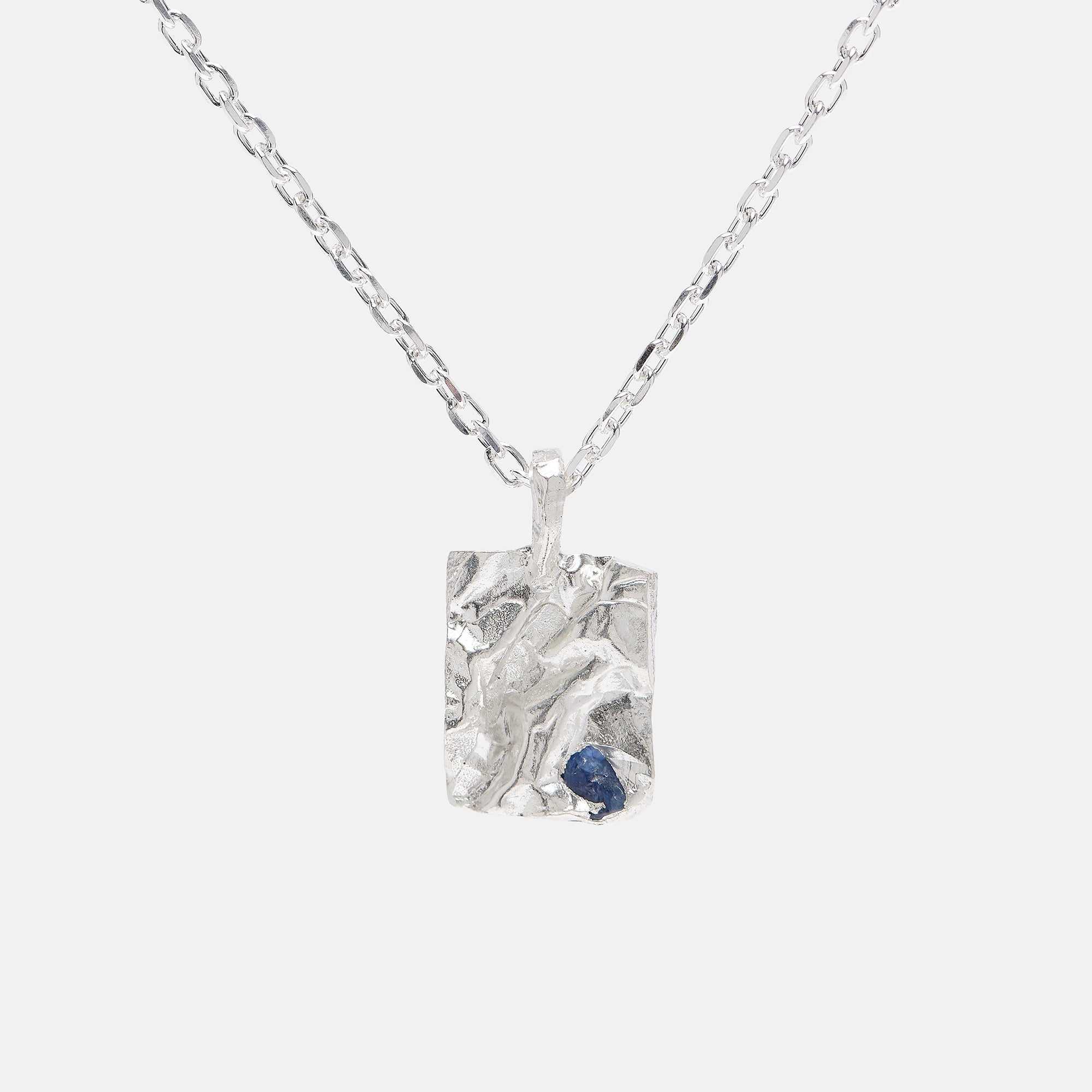 Blue Sapphire Crushed Bayliss Necklace