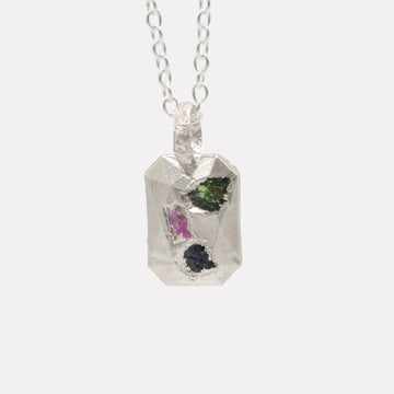 KOLOROWY EMBEDDED FACET NECKLACE
