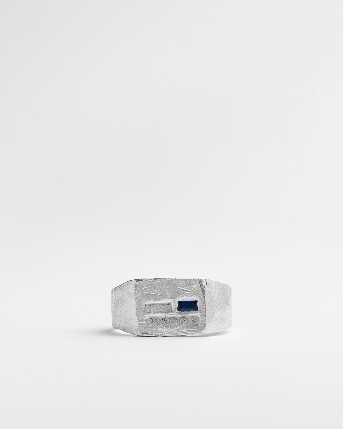 Blue Sapphire Hallmark Signet