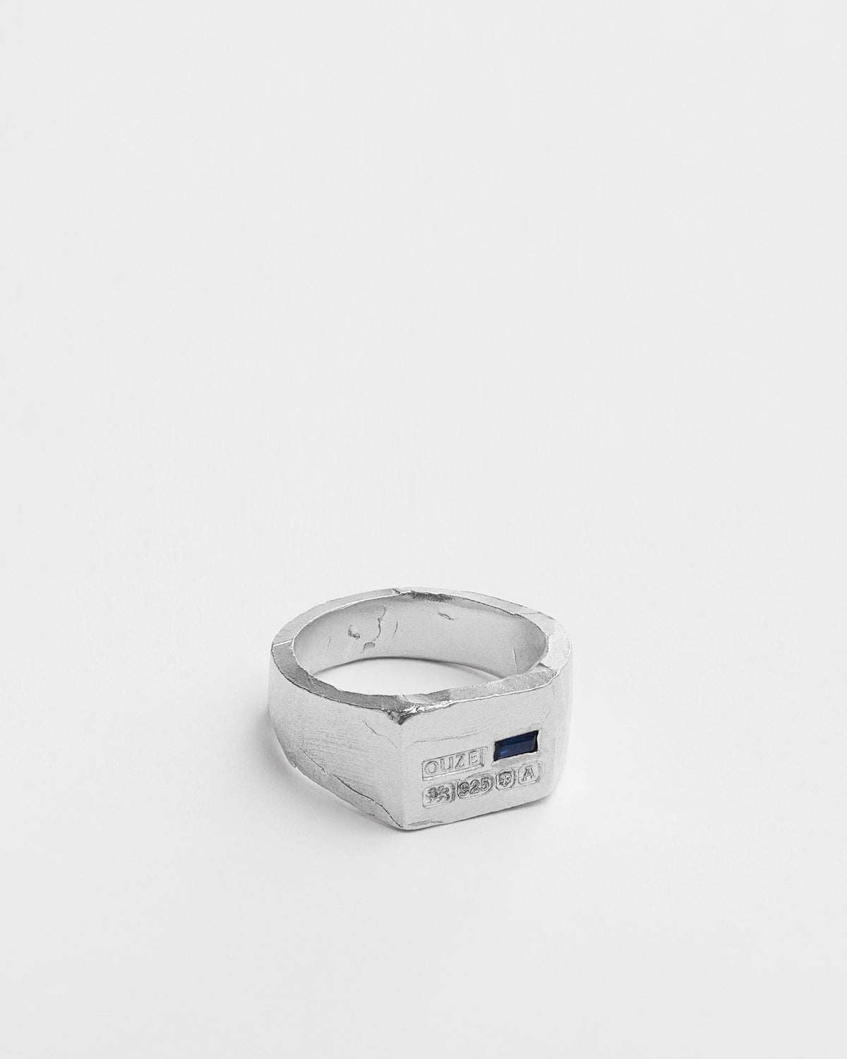 Blue Sapphire Hallmark Signet