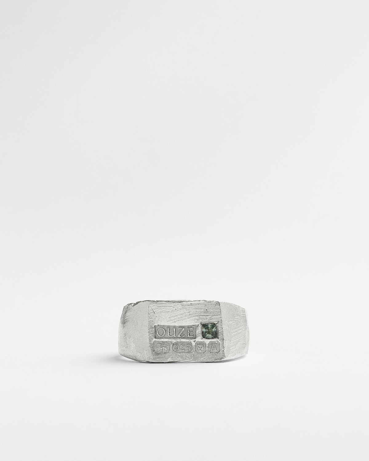 Green Sapphire Hallmark Signet