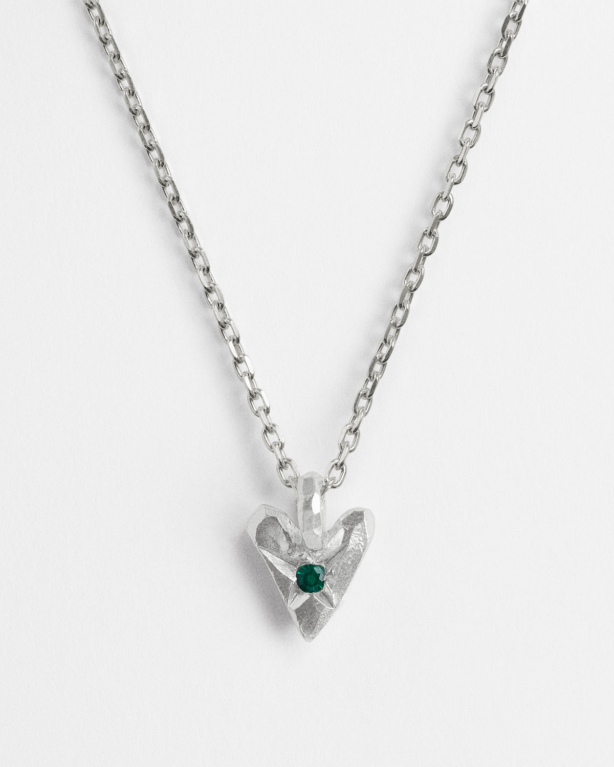 Emerald Star Heart Pendant