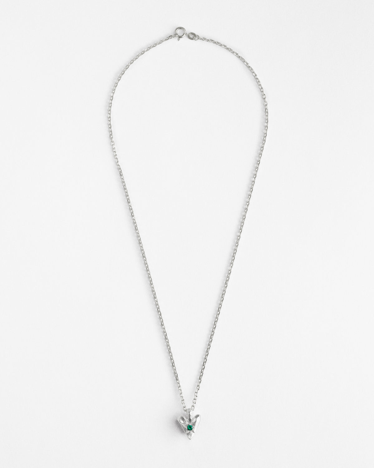 Emerald Star Heart Pendant