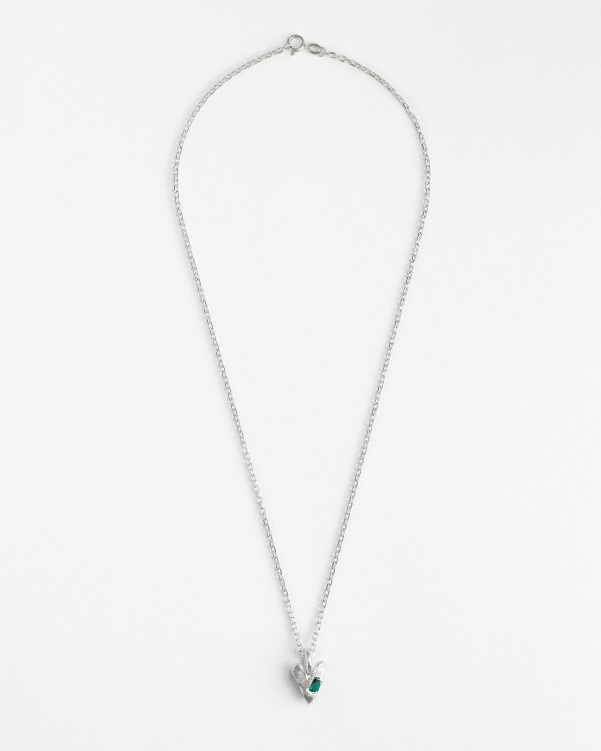 Emerald Una Heart Pendant