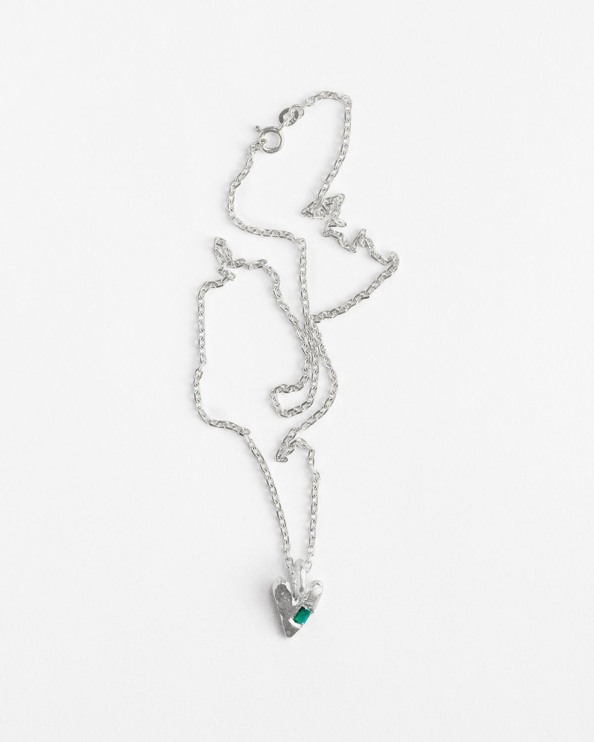 Emerald Una Heart Pendant