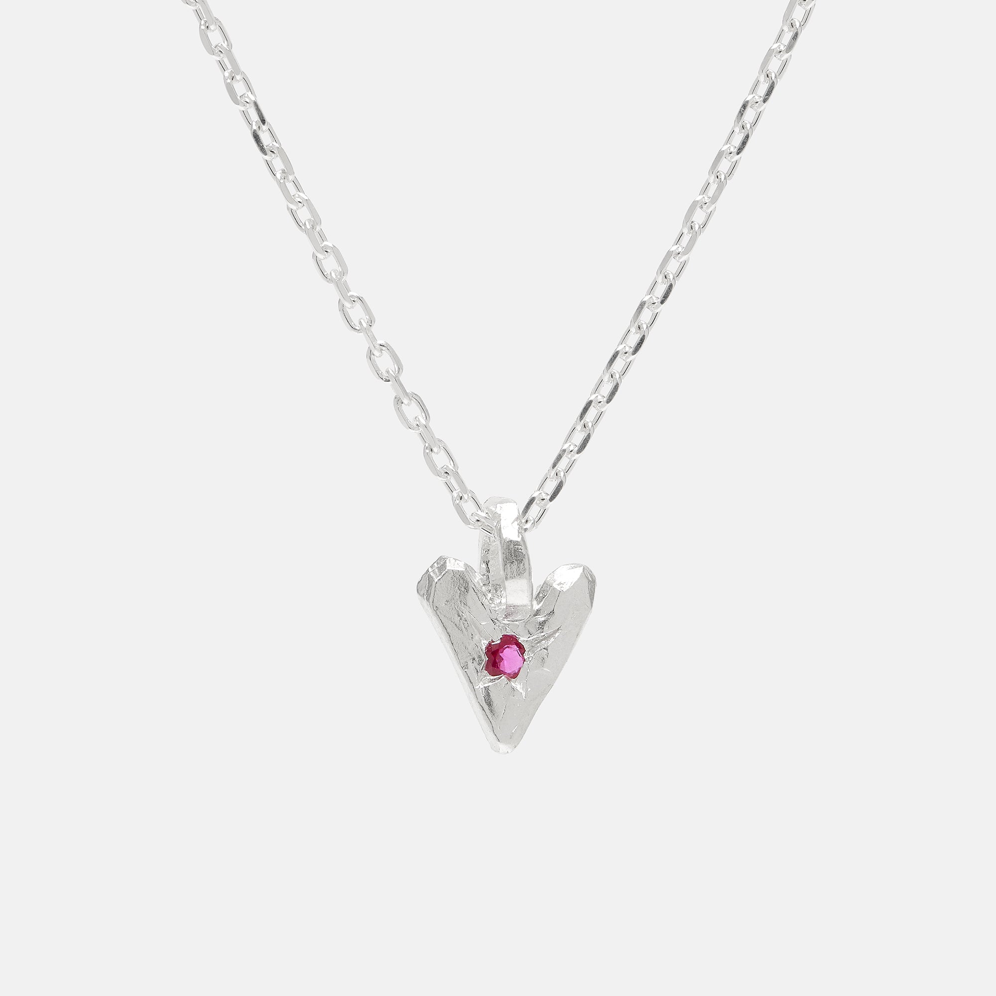 Ruby Heart Necklace
