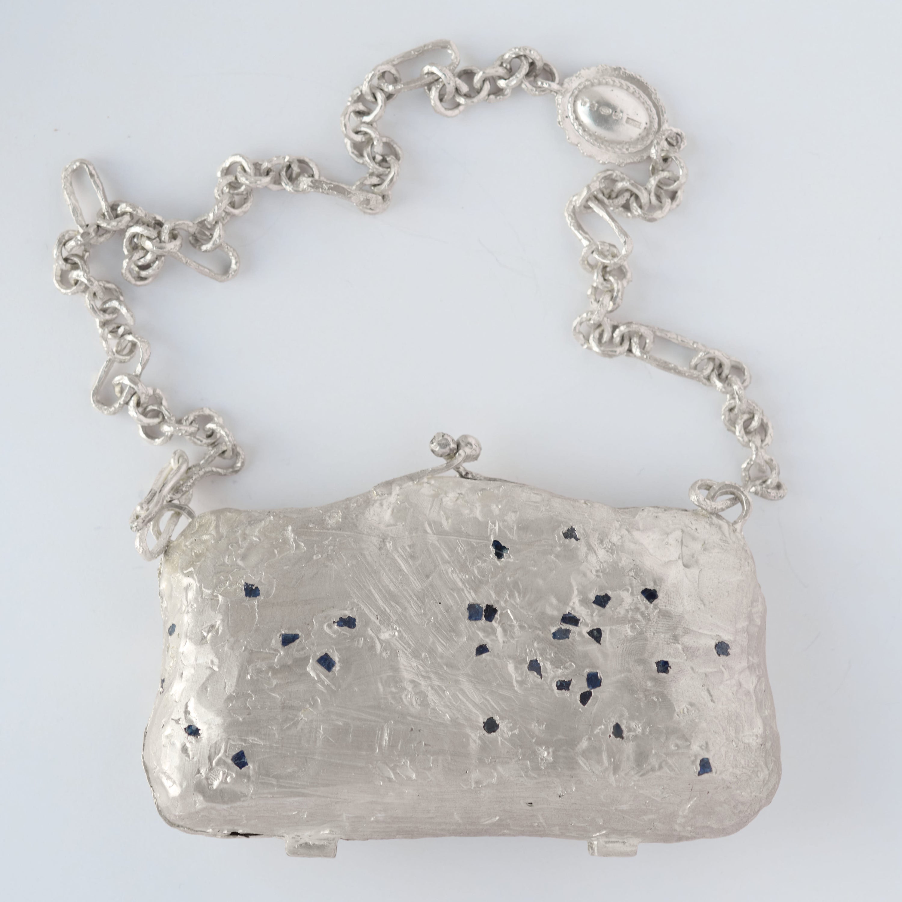 Raw Sapphire Clutch Bag