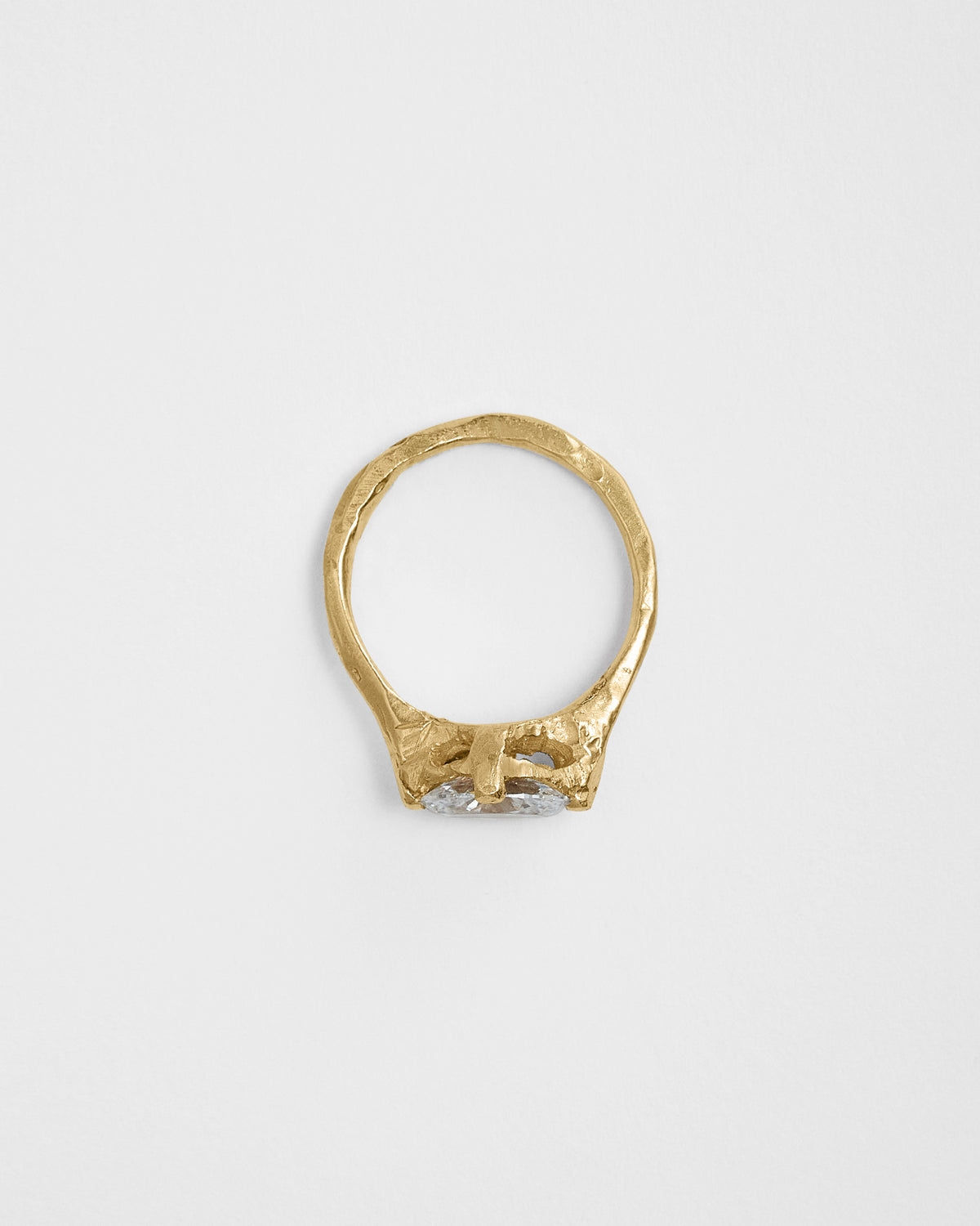 Oval 1.5ct Diamond Claw Ring