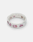 RAW PINK SAPPHIRE SCATTER BAND