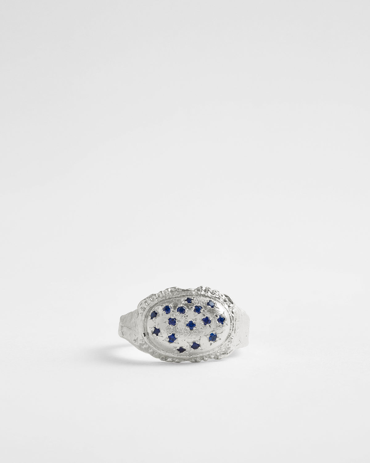 Sapphire Pave Relic Signet