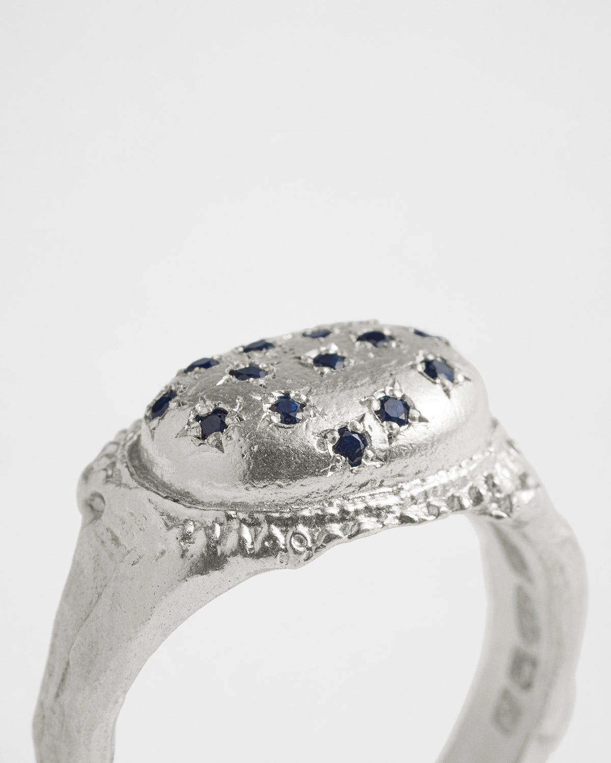 Sapphire Pave Relic Signet