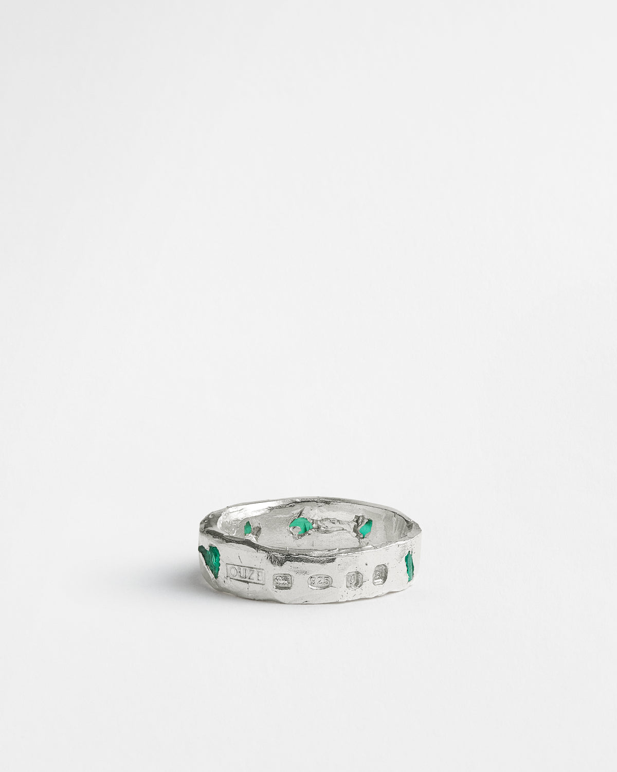 Raw Emerald Scatter Band