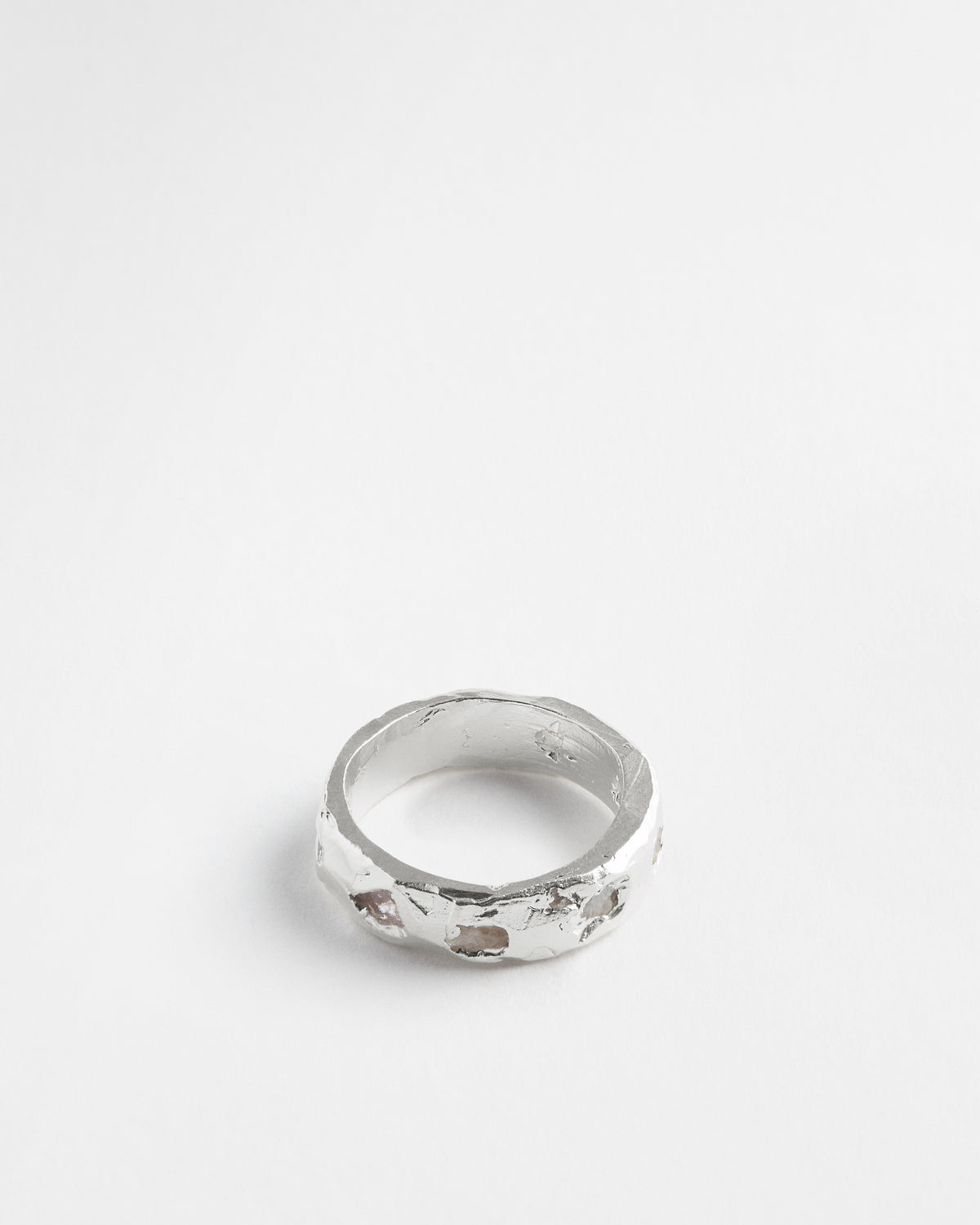White Sapphire Scatter Band