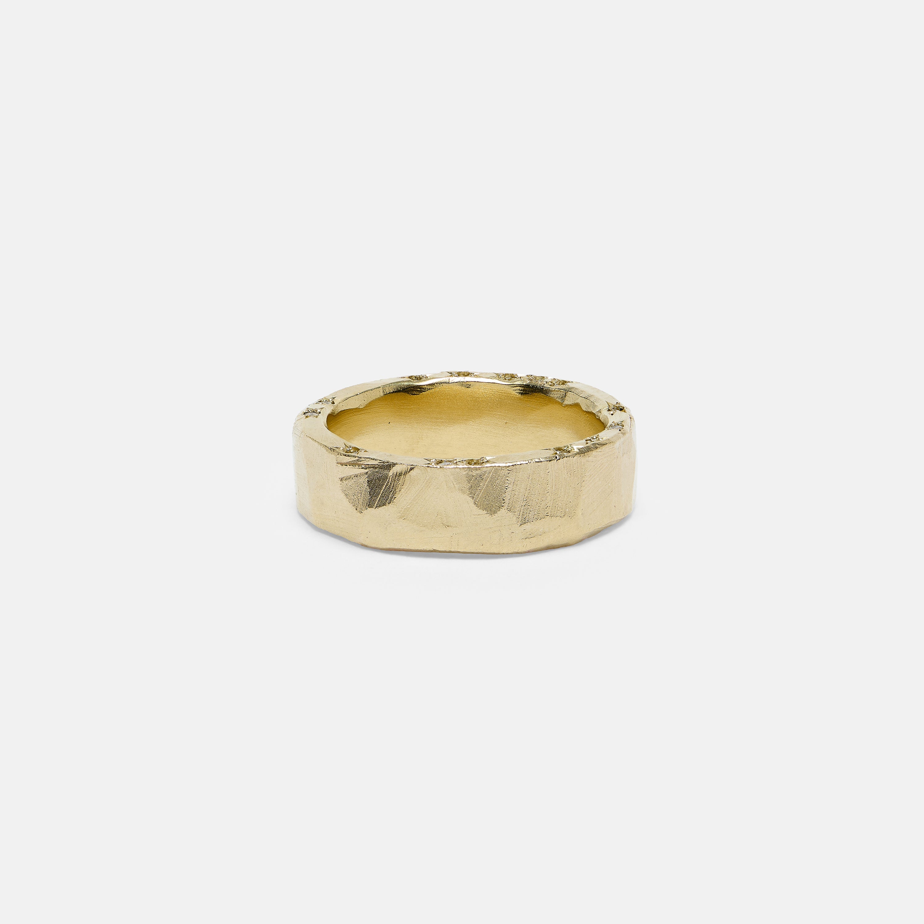 9k Gold Side Diamond Band