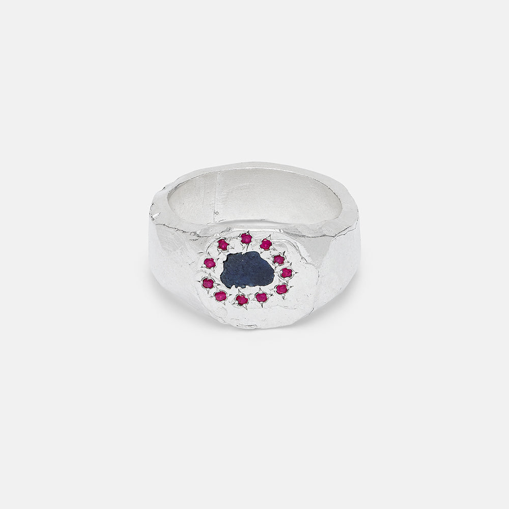 Sapphire & Ruby Island Signet
