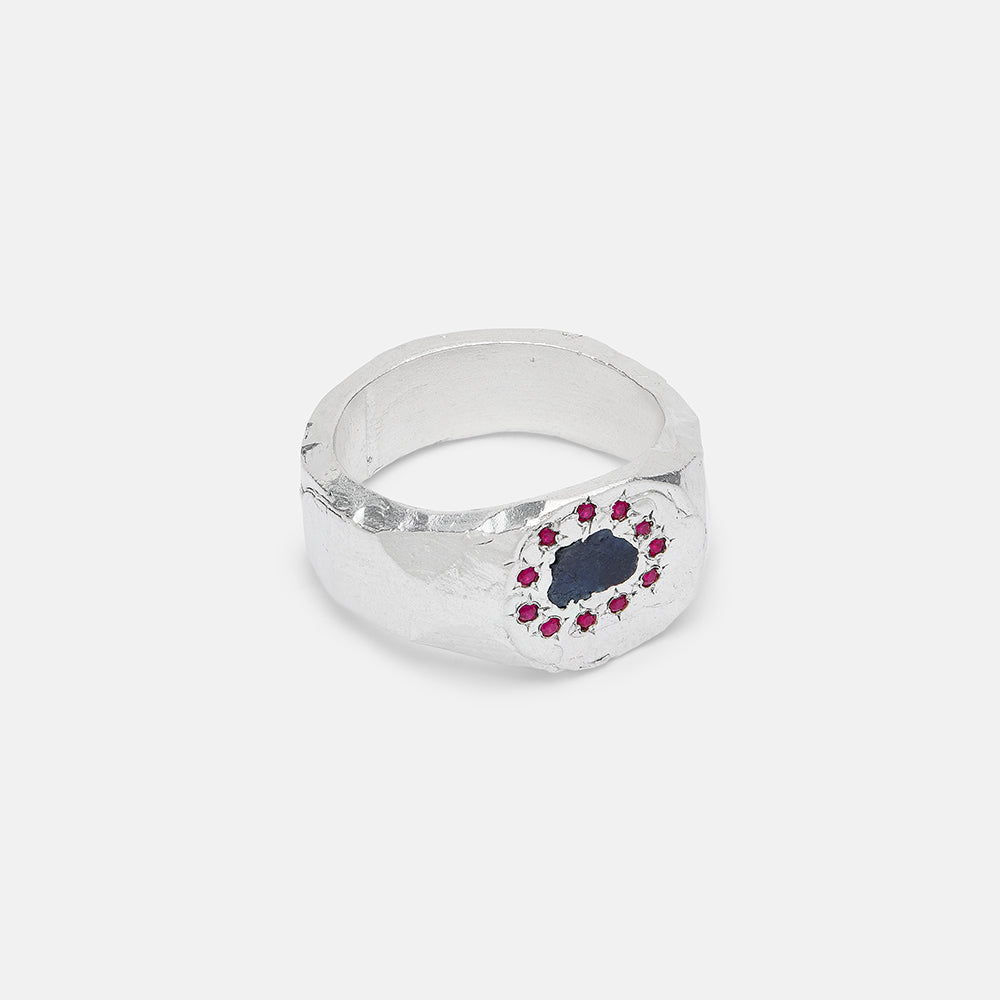 Sapphire & Ruby Island Signet