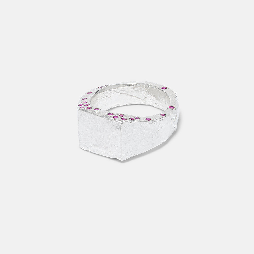 Ruby Top Signet Ring