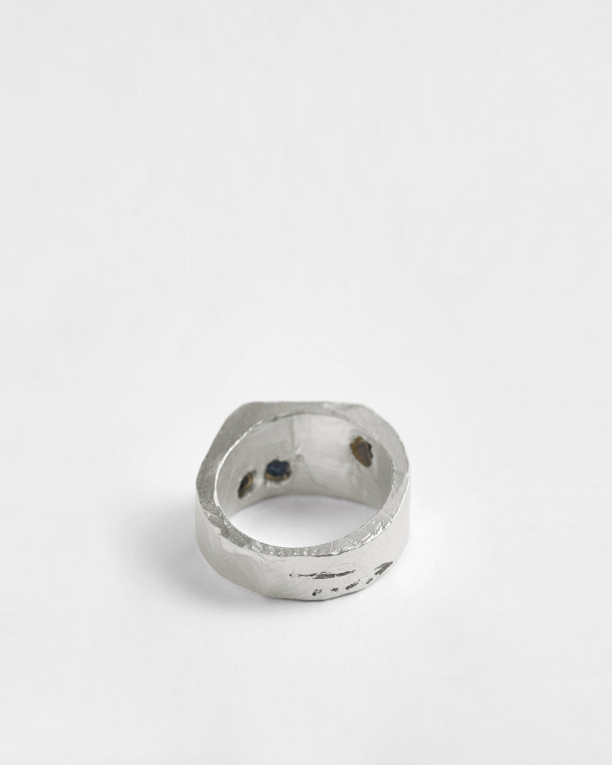 Raw Sapphire & Ruby Trail Signet