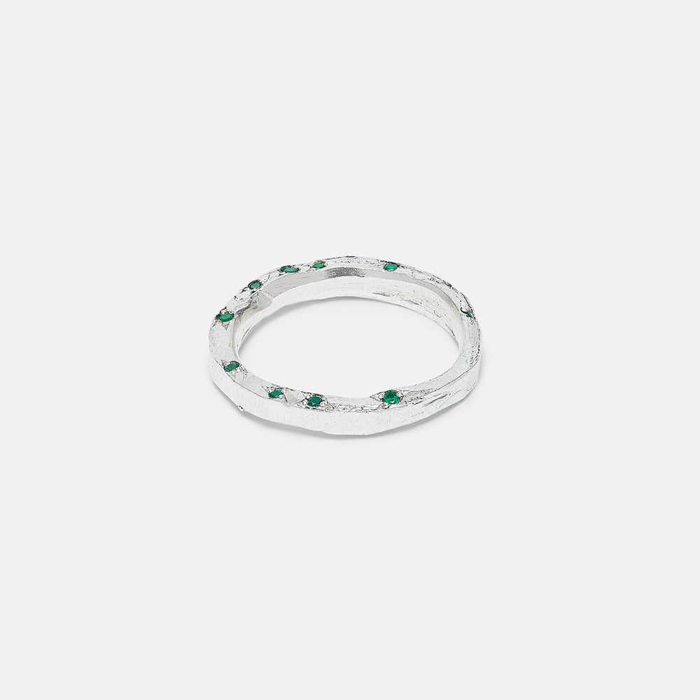 Peti Emerald Top Band Ring