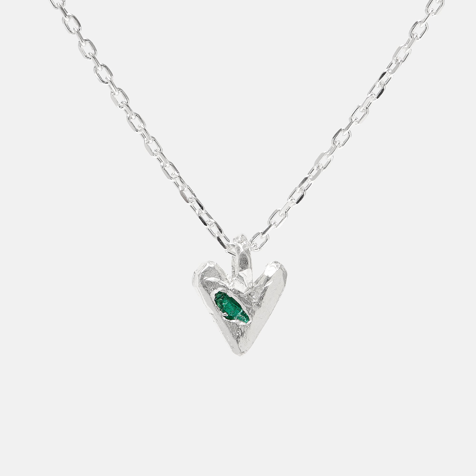 Raw Emerald Heart