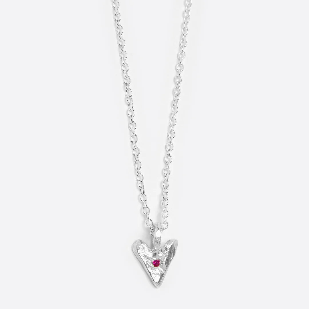 Ruby Heart Necklace