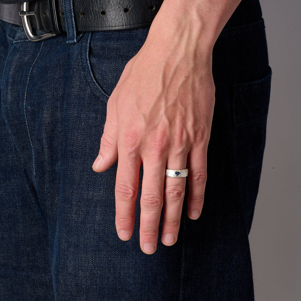 Raw Blue Sapphire Una Band